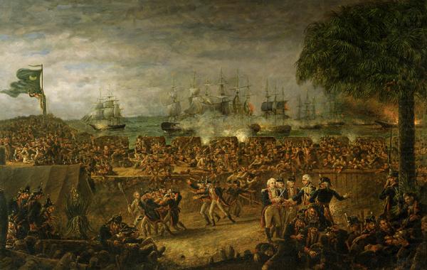 John Blake White The Battle of Fort Moultrie china oil painting image